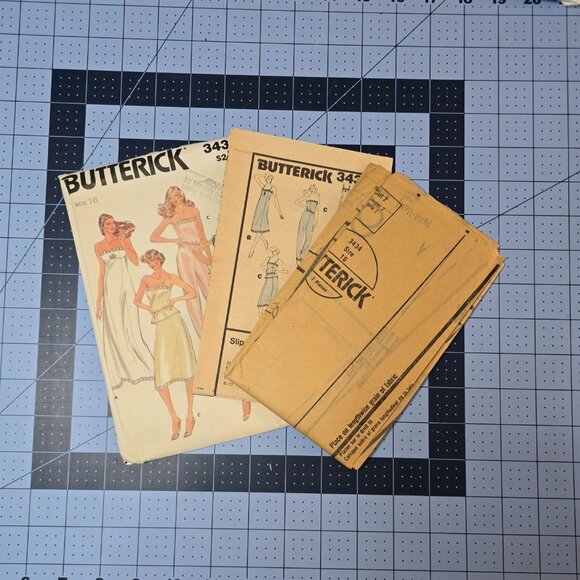 Butterick 3434 Womens Size 16 Misses Lingerie Nightgown & Pajamas 7 Pieces - Picture 3 of 5